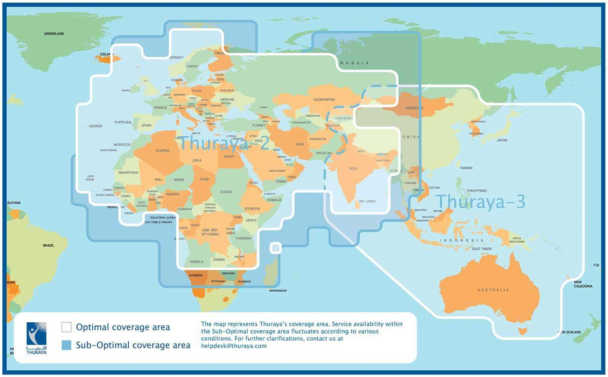 Thuraya coverage