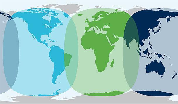 Inmarsat BGAN, FBB, SBB & IsatPhone Pro Coverage Map