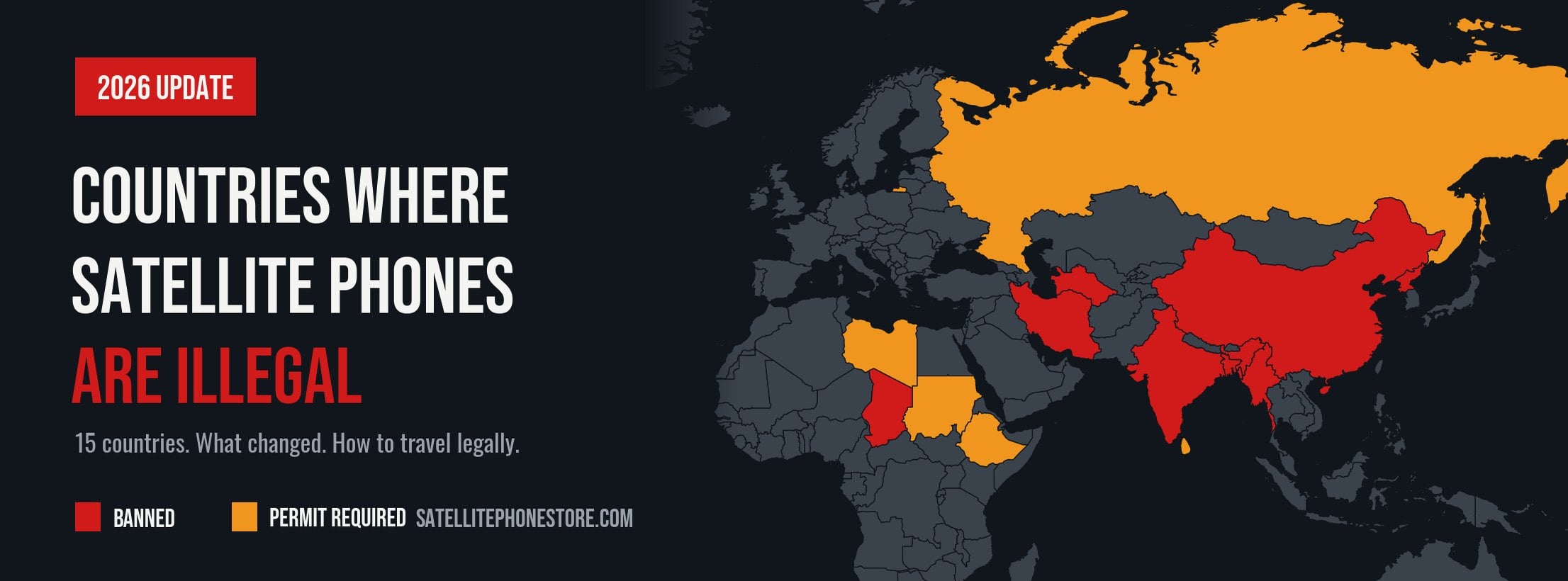 Countries Where Satellite Phones Are Illegal in 2026: The Updated List