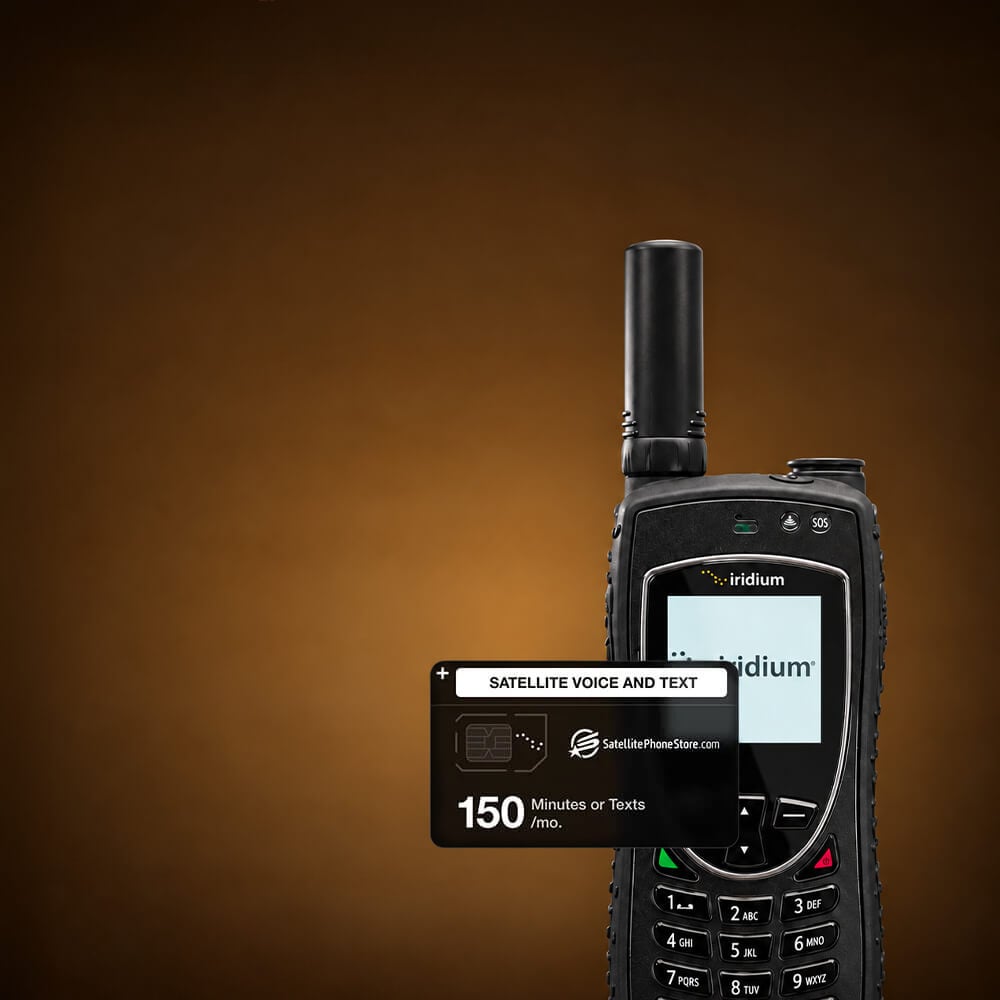 Iridium 9575 Extreme satellite phone with 150 minutes or texts plan