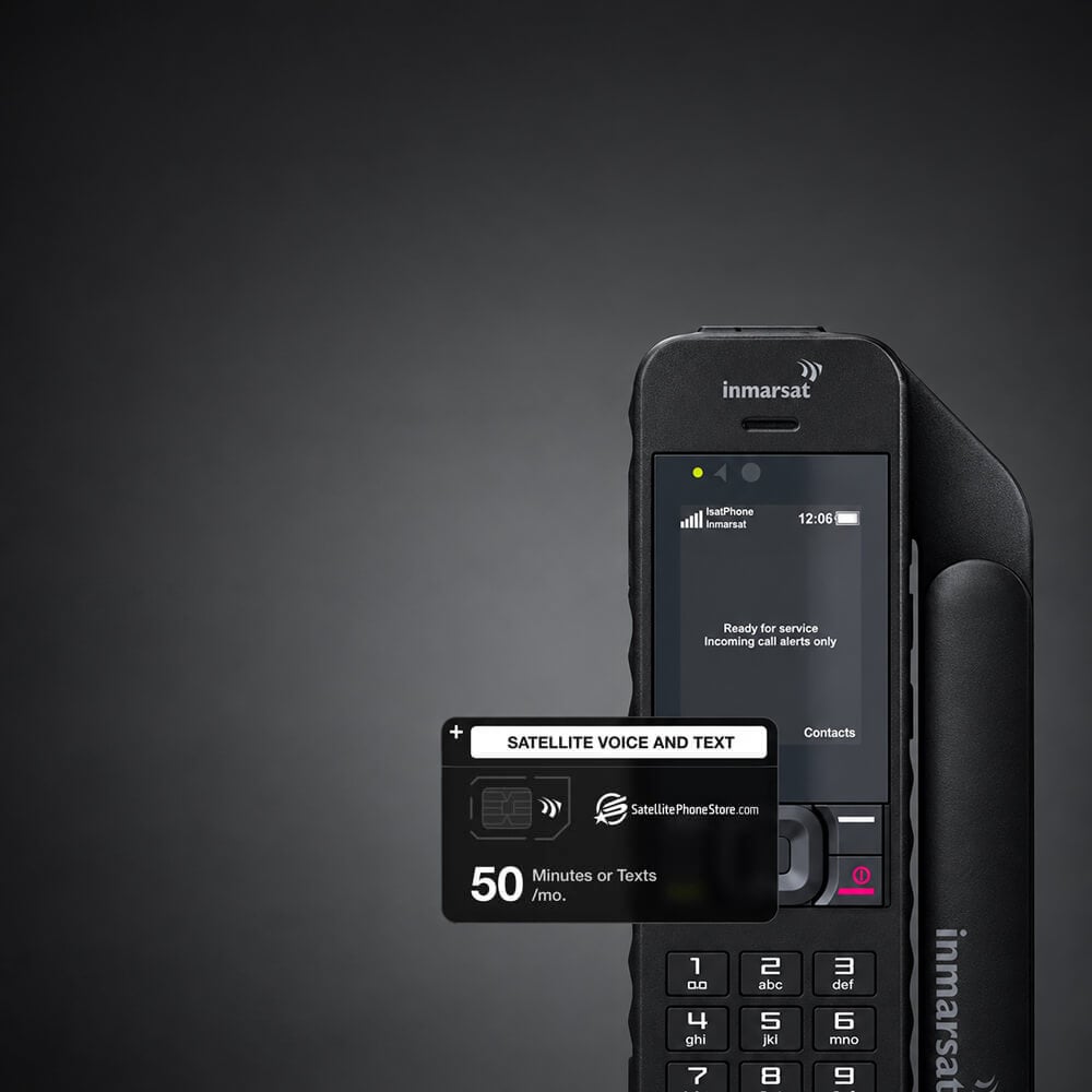 Inmarsat IsatPhone 2 Included with 50 minutes or texts plan