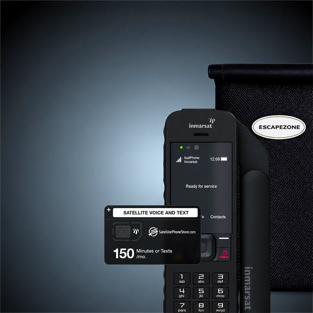 Inmarsat IsatPhone 2 with Faraday bag and 150 minutes or texts plan