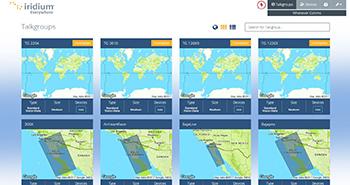 Example of service regions assigned