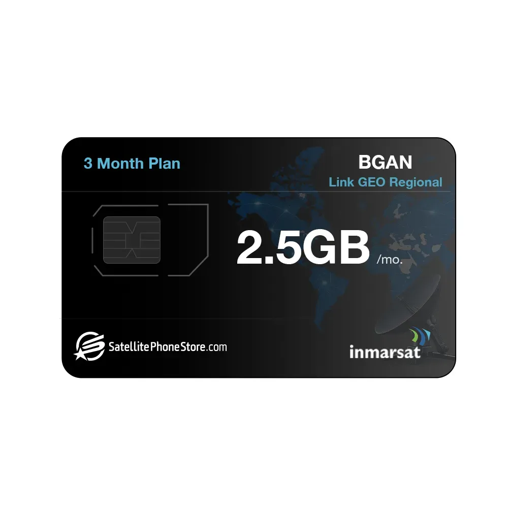 Inmarsat BGAN Link GEO Regional 2.5GB SACC 3 Month