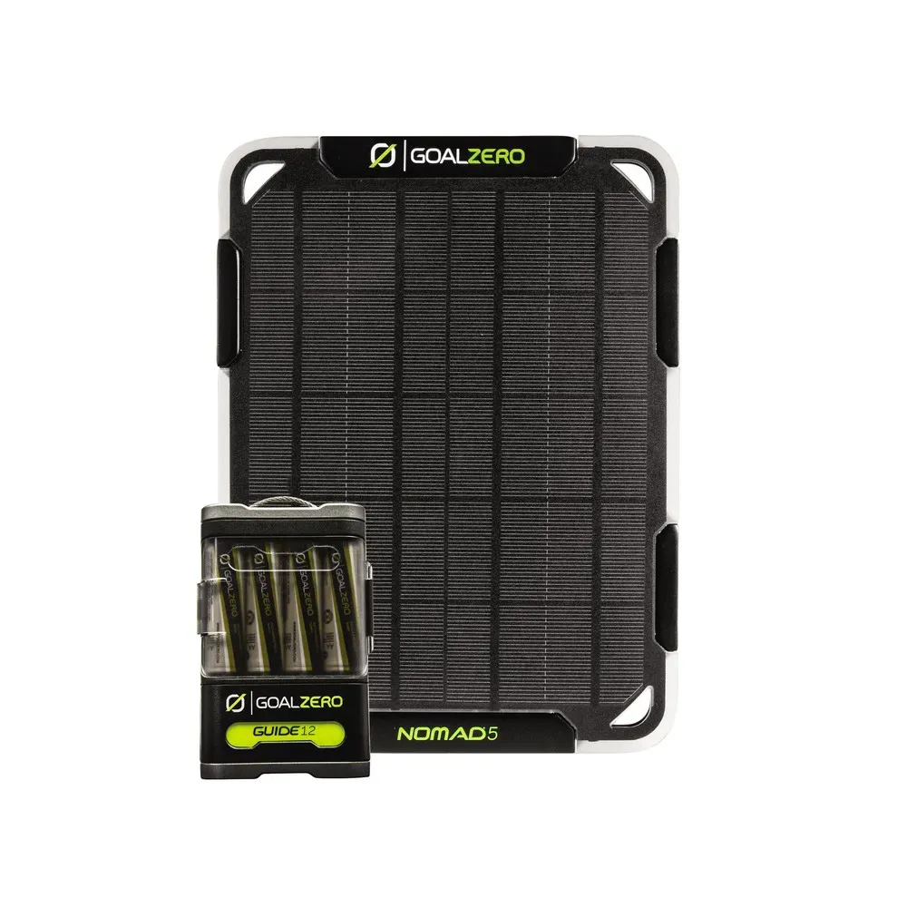 Goal Zero Guide 12 Plus Solar Kit w/ Nomad 5 Solar Panel