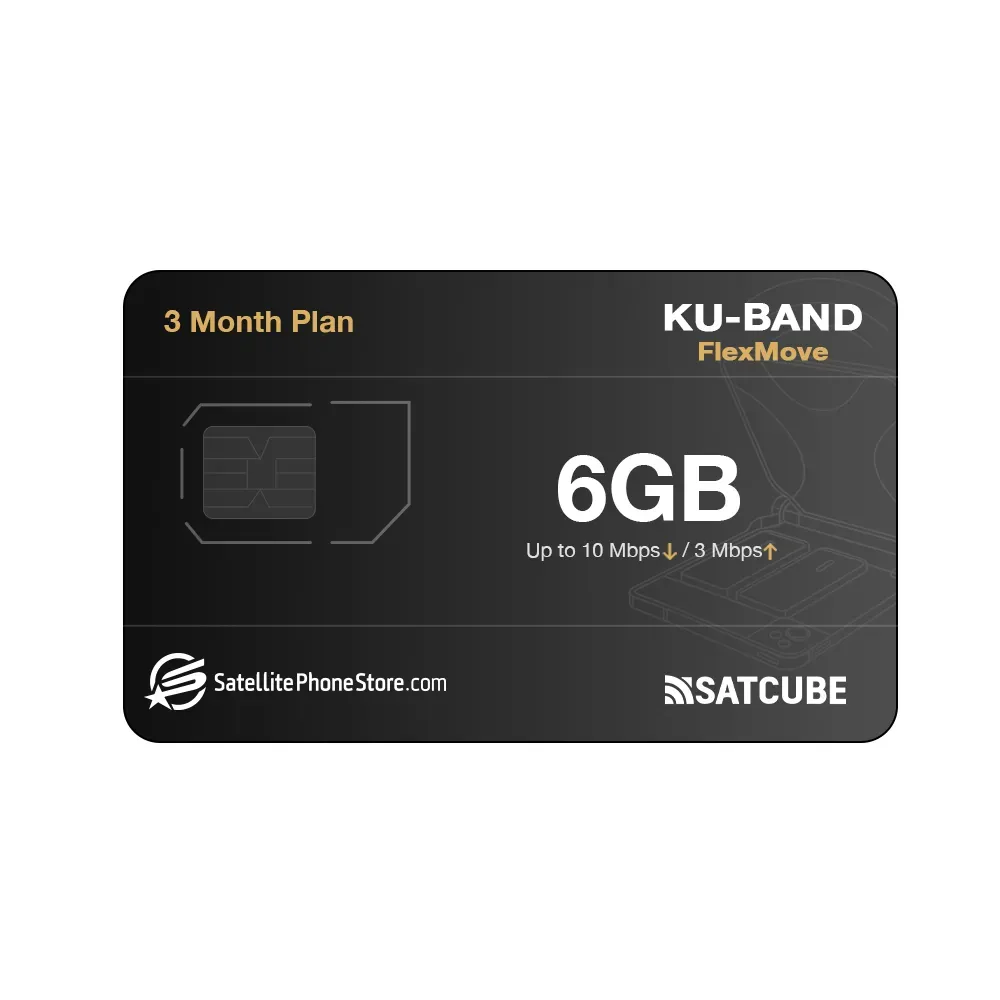 SATCUBE KU-Band 6 GB Flex Move 10/3 Mbps MIR