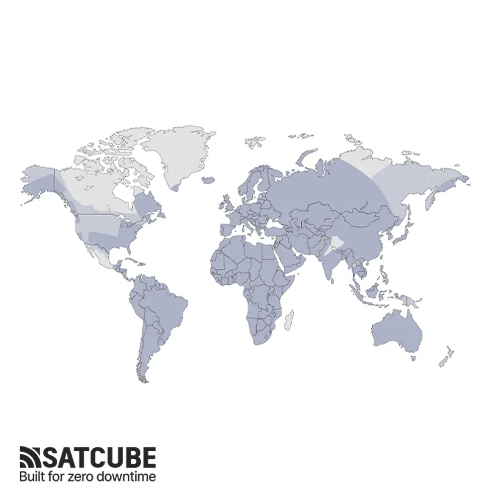 SATCUBE Coverage Map