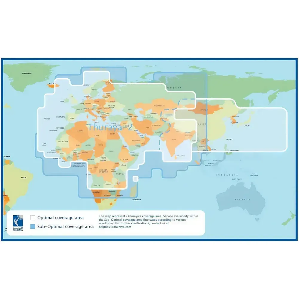 Thuraya Coverage Map
