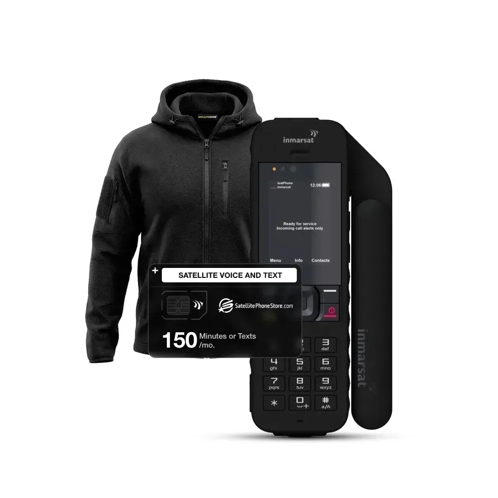 Inmarsat IsatPhone 2 with an EMF-Blocking Tactical Hoodie Bundle