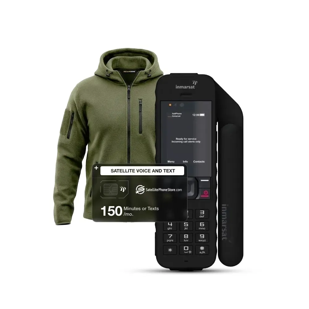Inmarsat IsatPhone 2 with an EMF-Blocking Tactical Hoodie Bundle