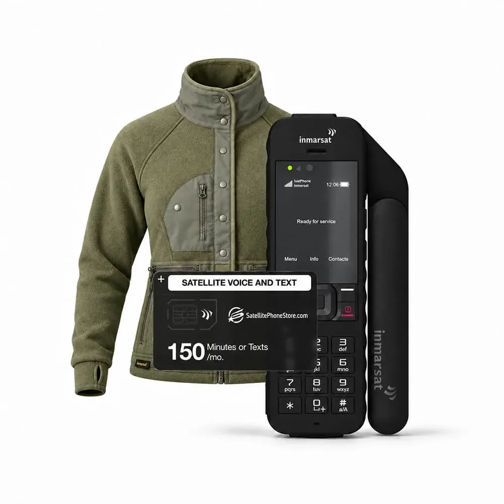 Inmarsat IsatPhone 2 with an EMF-Blocking Tactical Jacket Bundle