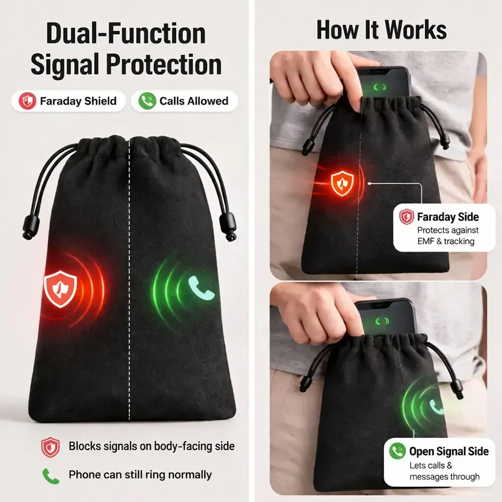 EscapeZone EMF Phone Pocket Bag