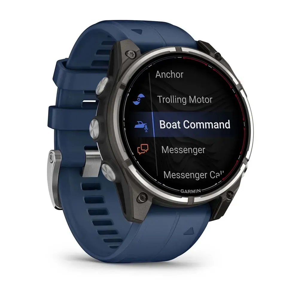 Garmin Quatix 8 Pro Smart Watch 47mm LTE Sapphire Titanium/Captain Blue