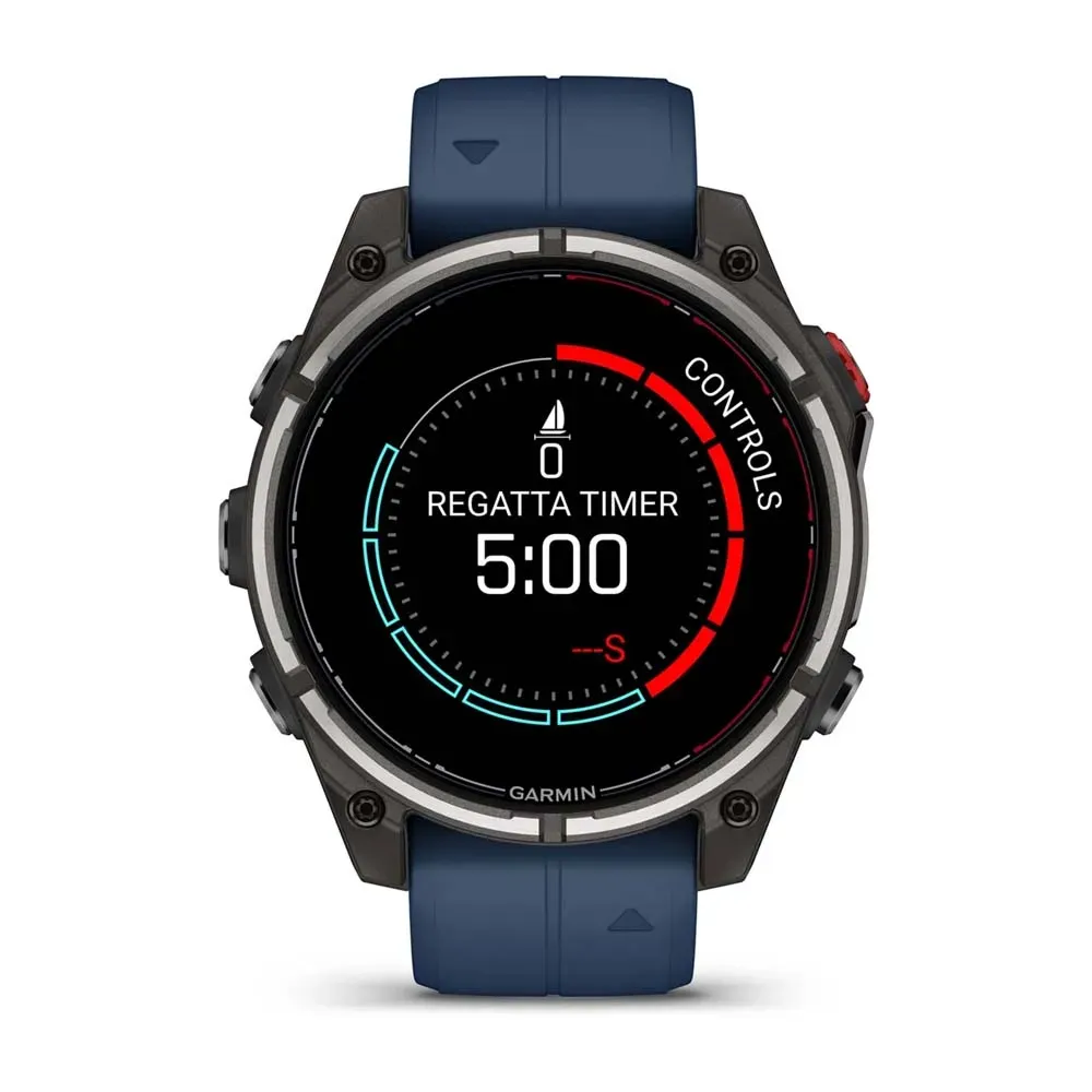 Garmin Quatix 8 Pro Smart Watch 47mm LTE Sapphire Titanium/Captain Blue