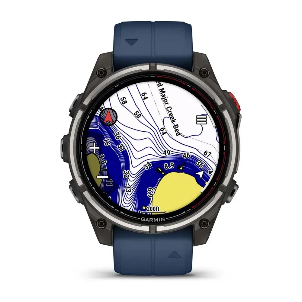 Garmin Quatix 8 Pro Smart Watch 47mm LTE Sapphire Titanium/Captain Blue