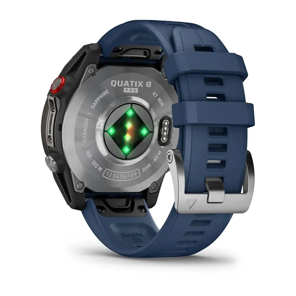 Garmin Quatix 8 Pro Smart Watch 47mm LTE Sapphire Titanium/Captain Blue