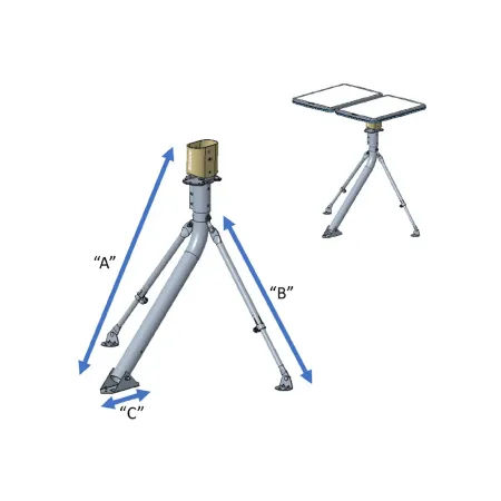 HL1120W Mast Adapter with Tripod