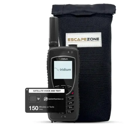 Iridium 9575 + EscapeZone Satellite Pouch + 150 minutes or texts