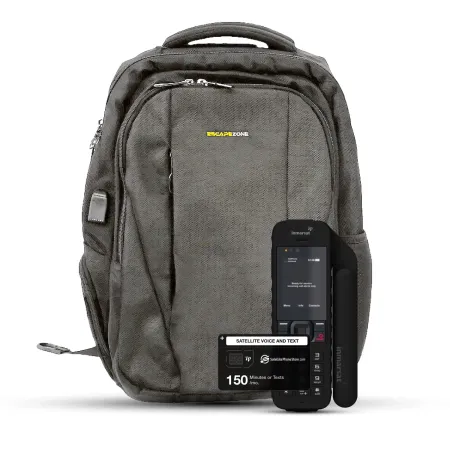 Inmarsat IsatPhone 2 + EscapeZone Gray Shield Backpack