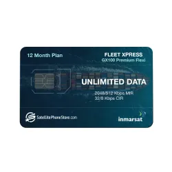 Inmarsat FX-100 Premium Flexible 2048/512MIR 32/8CIR - 12 Months