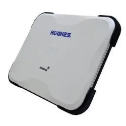 Hughes 9211 HDR land portable satellite terminal angle view