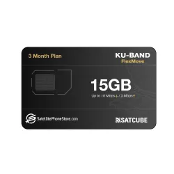 SATCUBE KU-Band 15 GB Flex Move 10/3 Mbps MIR