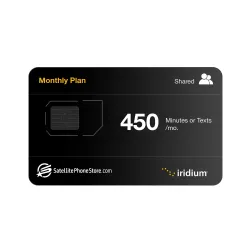 Iridium 450 Shared Minute Monthly Plan - 24 Months