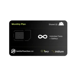 ACR Bivy Stick + Unlimited Family (3) Text Plan + Galileyo Service