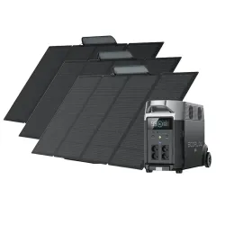 EcoFlow DELTA Pro + 3x 400W Portable Solar Panel